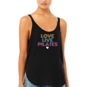 Love Live Pilates Flowy Tank with Side Slit - Marisa In Motion