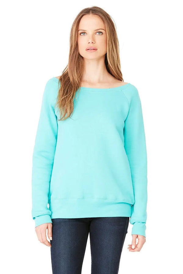 BELLA + CANVAS - Women’s Sponge Fleece Wide Neck Sweatshirt - 7501 - Breaking Free Industries