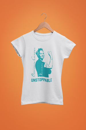 Clearity Foundation Teal Cotton Tee - Unstoppable - Breaking Free Industries