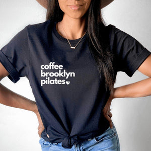 Coffee Brooklyn Pilates Black T-Shirt - Breaking Free Industries