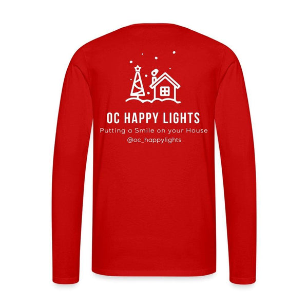OC Happy Lights Long Sleeve Cotton Tee - Breaking Free Industries