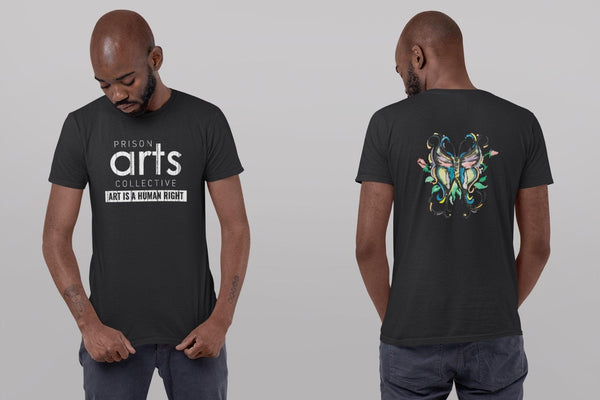 Prison Arts Collective Untitled (Butterfly) Cotton Tee Shirt - Breaking Free Industries