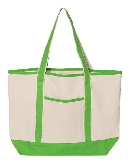Q-Tees - 34.6L Large Canvas Deluxe Tote - Q1500 - Breaking Free Industries