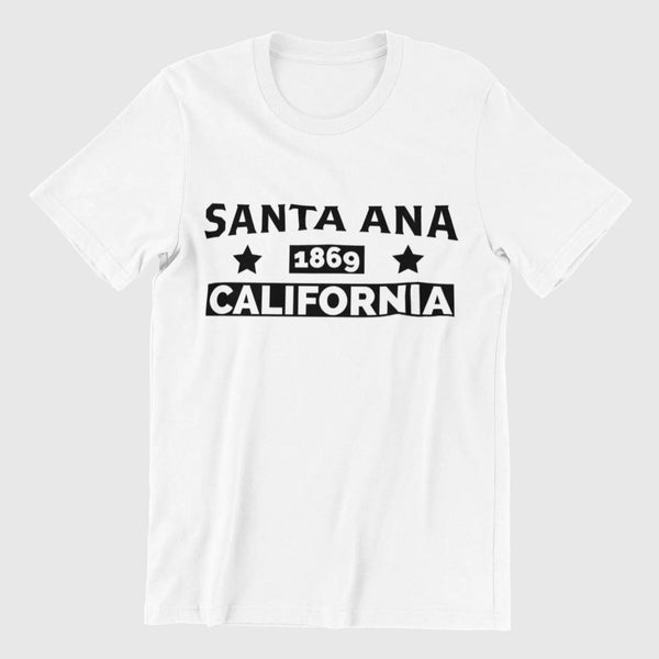 Santa Ana California Est 1869 Black and White T-Shirt - Breaking Free Industries