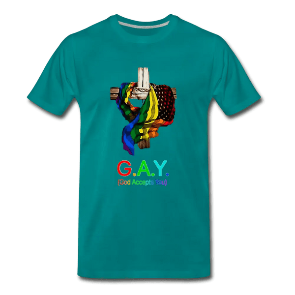 GAY - God Accepts You Unisex Pride T-Shirt LGBTQ+
