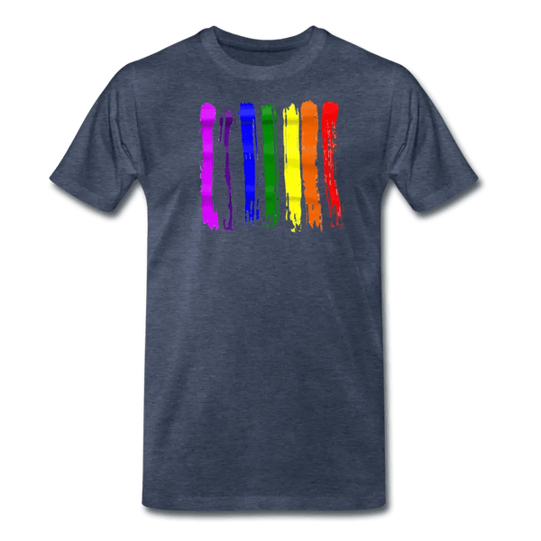 Pride LGBTQ+ Rainbow Art Brush Strokes - Unisex Pride T-Shirt