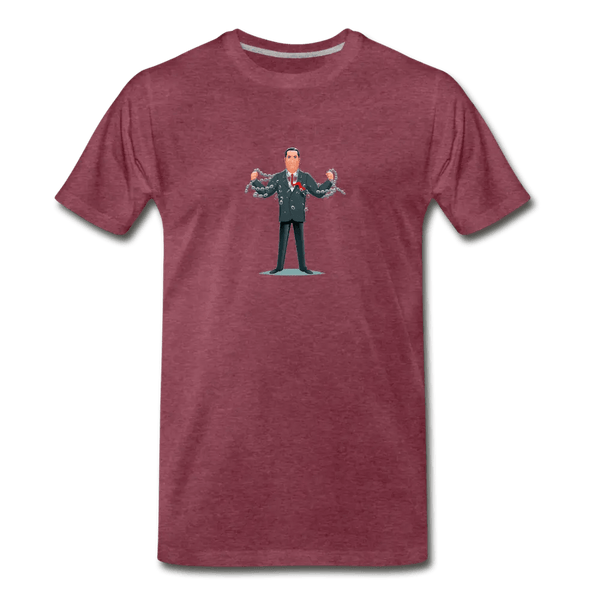I Have The Strength Men's Premium T-Shirt - heather burgundy