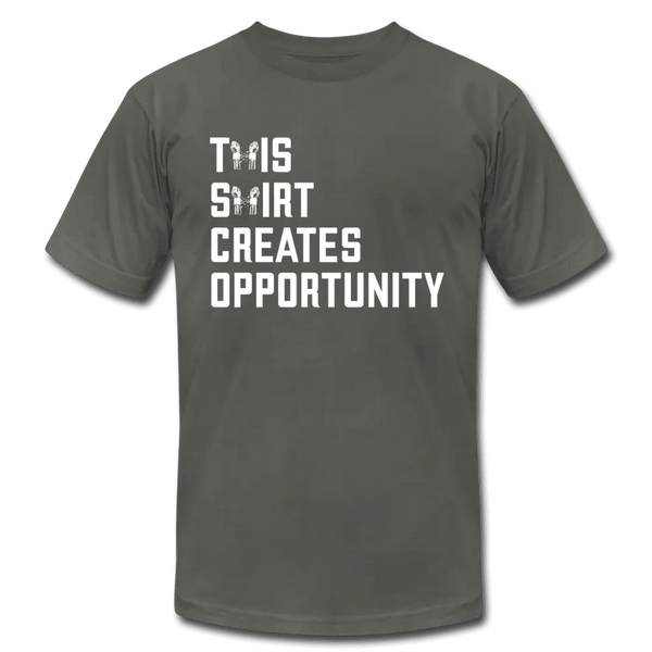 Breaking Free - This Shirt Creates Opportunity Unisex T-Shirt - asphalt