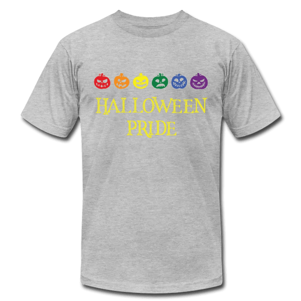 Halloween Pride Pumpkin T-Shirt - heather gray