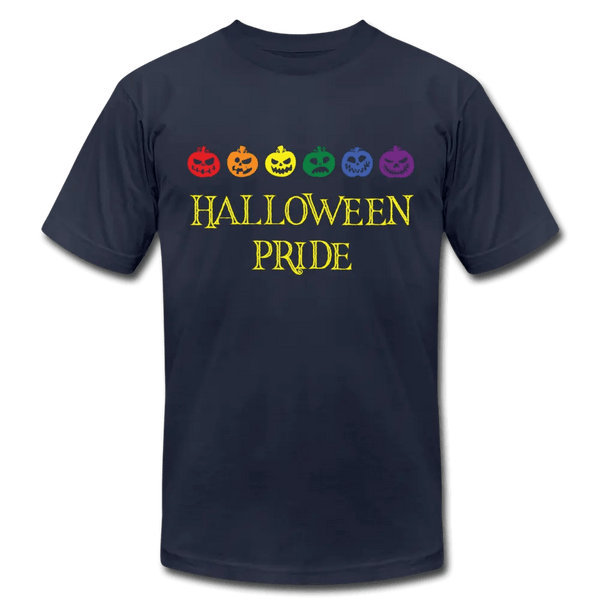 Halloween Pride Pumpkin T-Shirt - navy