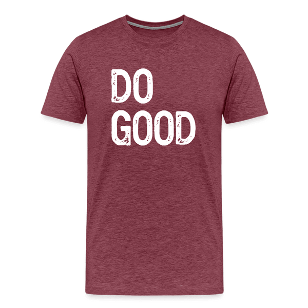 Do Good Tee Shirt - heather burgundy
