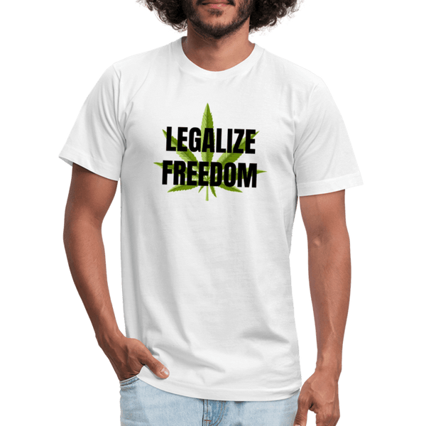Legalize Freedom Unisex Cotton Tee - white