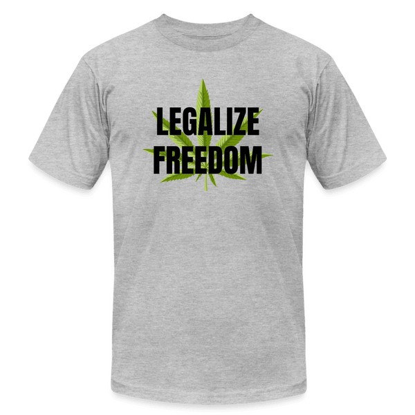 Legalize Freedom Unisex Cotton Tee - heather gray