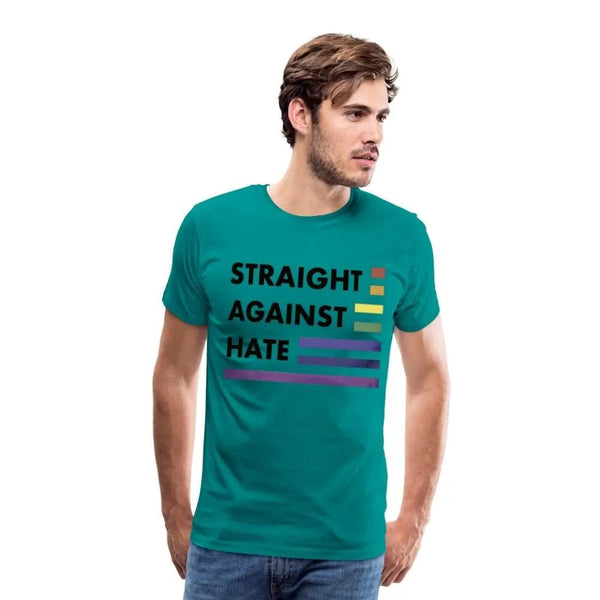 Straight Against Hate - Unisex Pride T-Shirt - Breaking Free Industries
