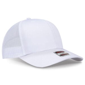 OTTO Cap 112-1 White Trucker Hat
