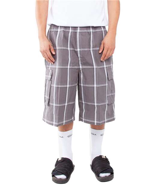 Shaka Wear Unisex Plaid Shorts | SHSP - Shaka Wear - Custom Apparel by Breaking Free Industries
