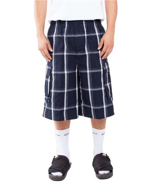 Shaka Wear Unisex Plaid Shorts | SHSP - Shaka Wear - Custom Apparel by Breaking Free Industries