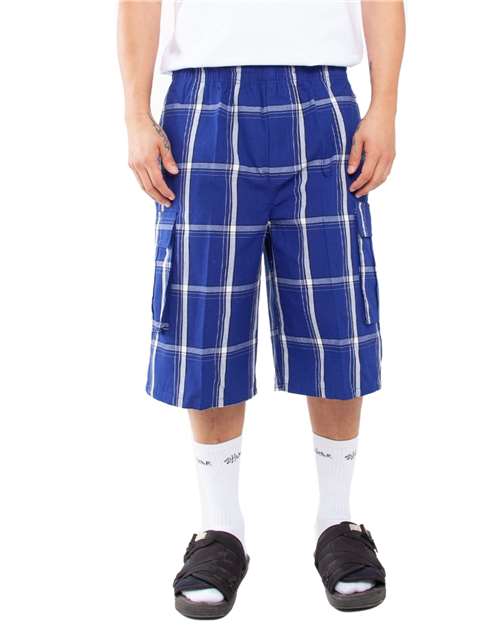 Shaka Wear Unisex Plaid Shorts | SHSP - Shaka Wear - Custom Apparel by Breaking Free Industries