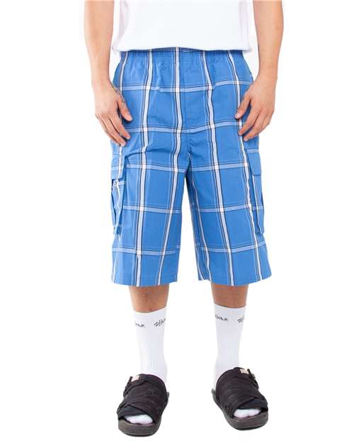 Shaka Wear Unisex Plaid Shorts | SHSP - Shaka Wear - Custom Apparel by Breaking Free Industries