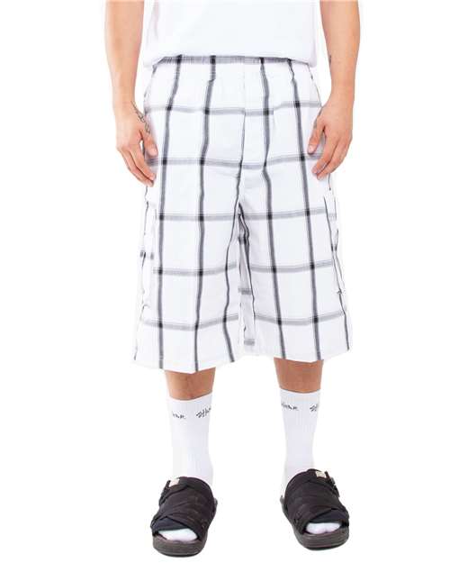 Shaka Wear Unisex Plaid Shorts | SHSP - Shaka Wear - Custom Apparel by Breaking Free Industries