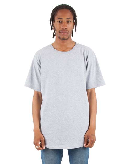 Shaka Wear Unisex Curved Hem Long T Shirt | SHCLT - Shaka Wear - Custom Apparel by Breaking Free Industries