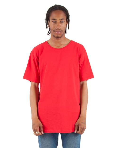Shaka Wear Unisex Curved Hem Long T Shirt | SHCLT - Shaka Wear - Custom Apparel by Breaking Free Industries