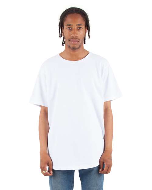 Shaka Wear Unisex Curved Hem Long T Shirt | SHCLT - Shaka Wear - Custom Apparel by Breaking Free Industries