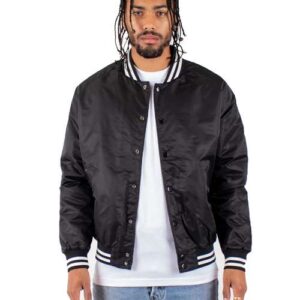 Shaka Wear Unisex Varsity Bomber Jacket | SHVBJ - Shaka Wear - Custom Apparel by Breaking Free Industries