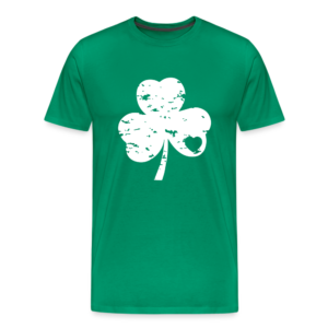 St. Patricks Distressed Graphic Tee - kelly green
