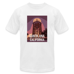 Santa Ana Water Tower Cotton Tee - white