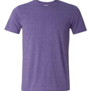 Gildan 64000 Softstyle T‑Shirt — Unisex Ringspun Cotton Tee — Heather Purple