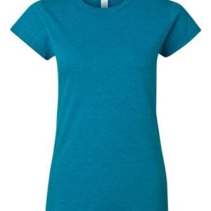Gildan 64000 Softstyle T‑Shirt — Unisex Ringspun Cotton Tee — Antique Sapphire