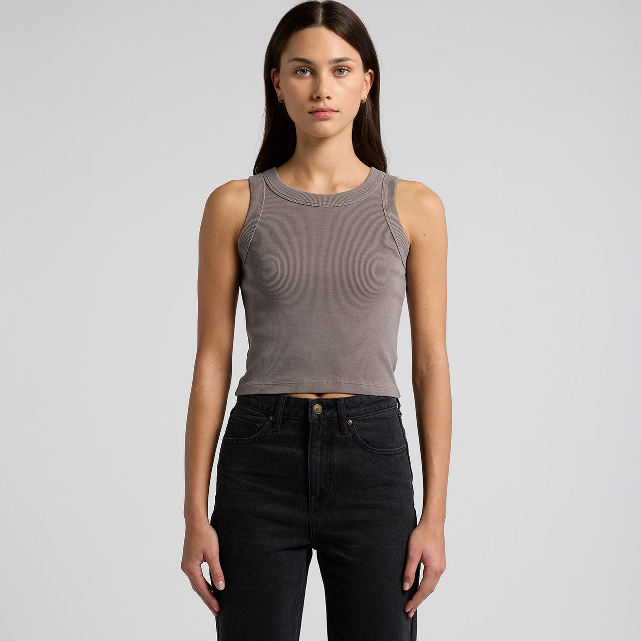 AS Colour Wo's Faded Organic Rib Crop Tank | 4035