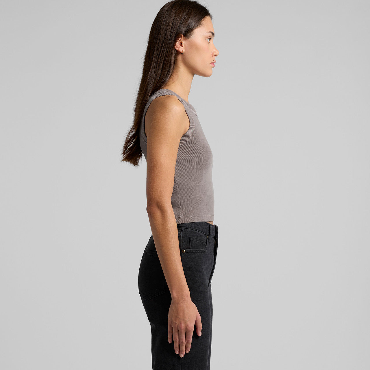 AS Colour Wo's Faded Organic Rib Crop Tank | 4035