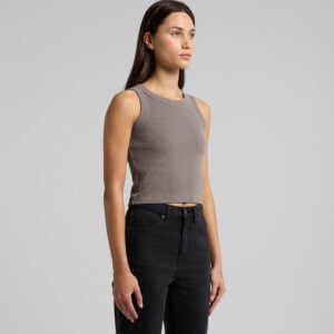 AS Colour Wo's Faded Organic Rib Crop Tank | 4035