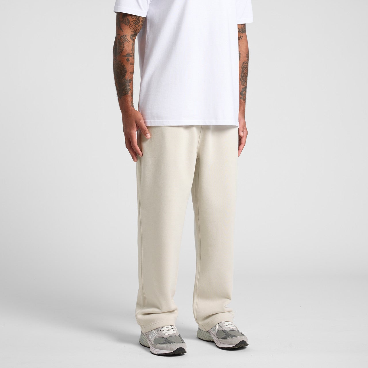 AS Colour Relax Cuffless Track Pants 5942 — turn view, blank wholesale, decoration-ready