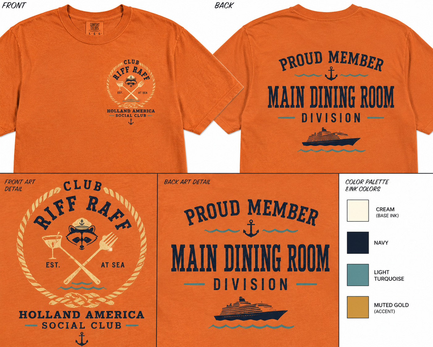 Club Riff Raff – Holland America Social Club Tee