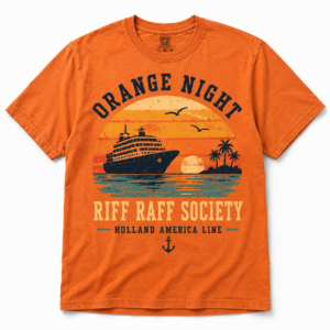 Orange Night Riff Raff Society Tee – Holland America Line