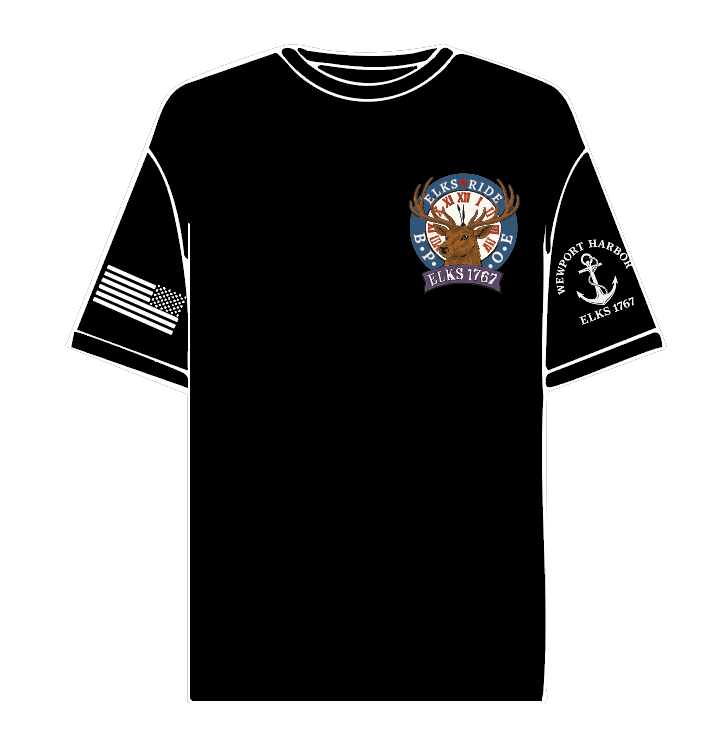Elks Lodge 1767 Bike Club T-Shirt | Custom Screen Printing by Breaking Free Industries
