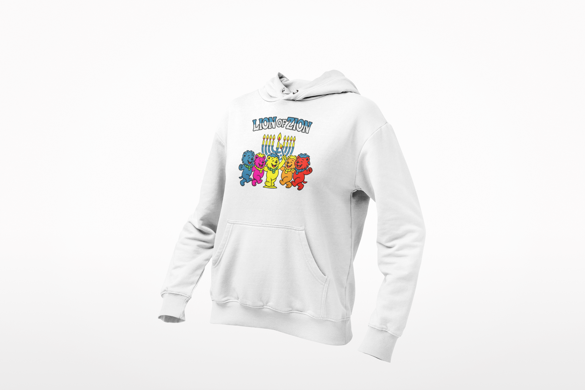 Lion of Zion Apparel - Lion Of Zion Chanukkah Hoodie | 80 - Lion of Zion Apparel - Custom Apparel by Breaking Free Industries