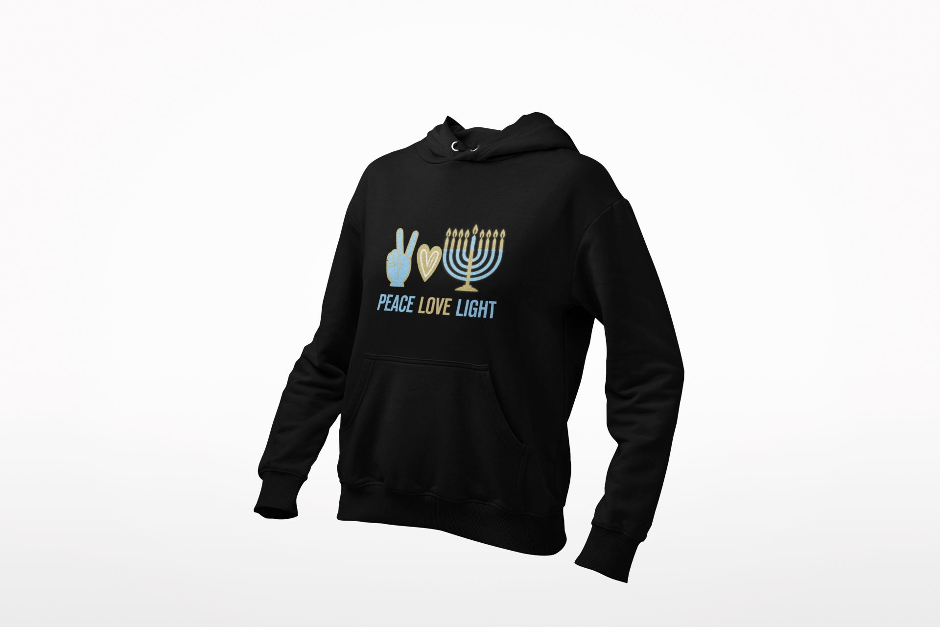 Lion of Zion Apparel - Lion Of Zion Chanukkah Peace Love - Lion of Zion Apparel - Custom Apparel by Breaking Free Industries