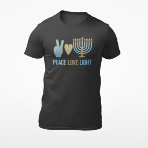 Lion of Zion Apparel - Lion Of Zion Chanukkah Peace Love - Lion of Zion Apparel - Custom Apparel by Breaking Free Industries
