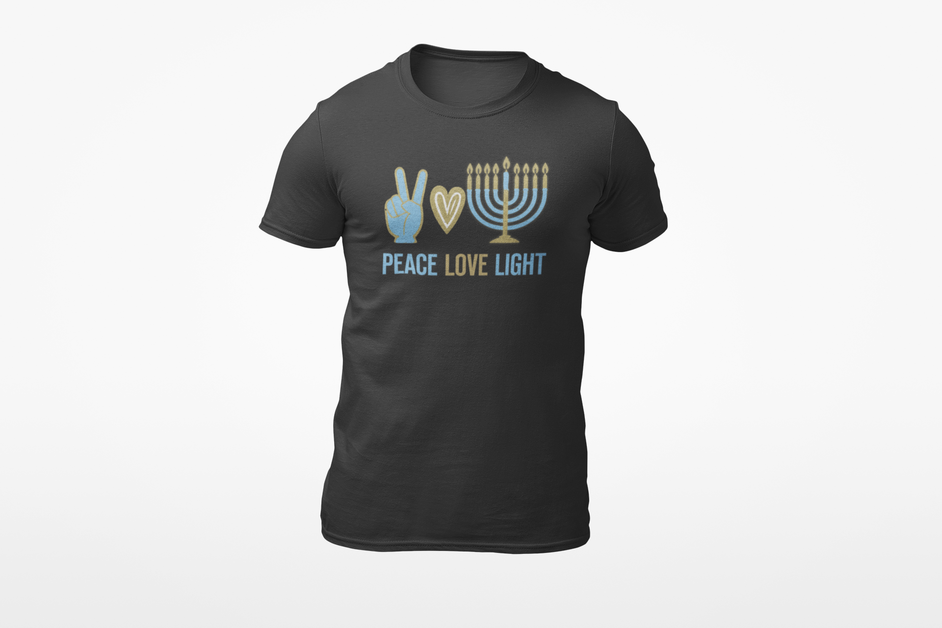 Lion of Zion Apparel - Lion Of Zion Chanukkah Peace Love - Lion of Zion Apparel - Custom Apparel by Breaking Free Industries