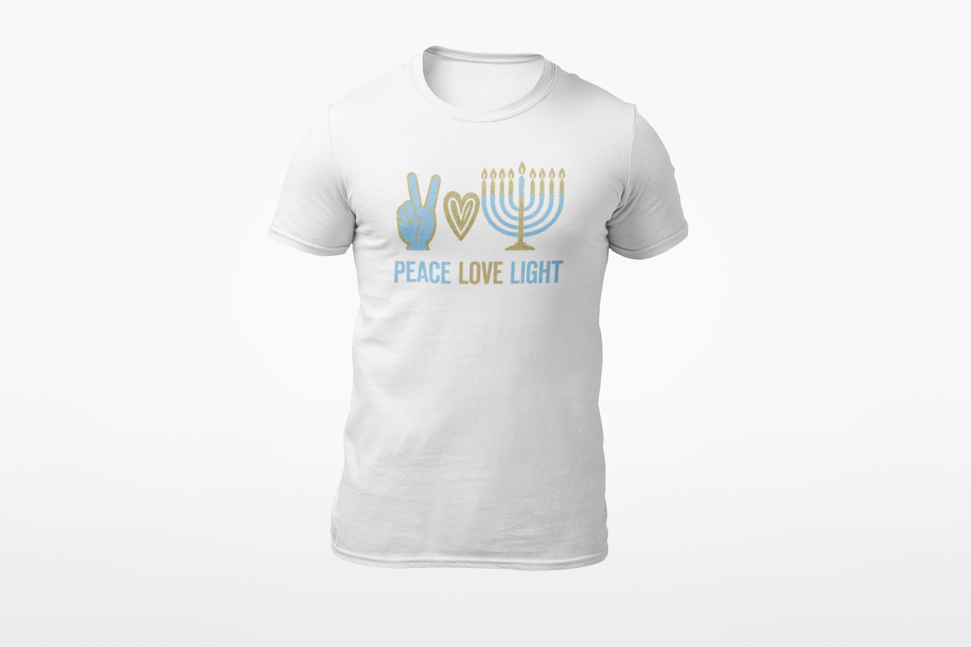 Lion of Zion Apparel - Lion Of Zion Chanukkah Peace Love - Lion of Zion Apparel - Custom Apparel by Breaking Free Industries