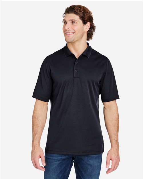 CORE365 CE104 men’s snag-resistant performance polo in Black