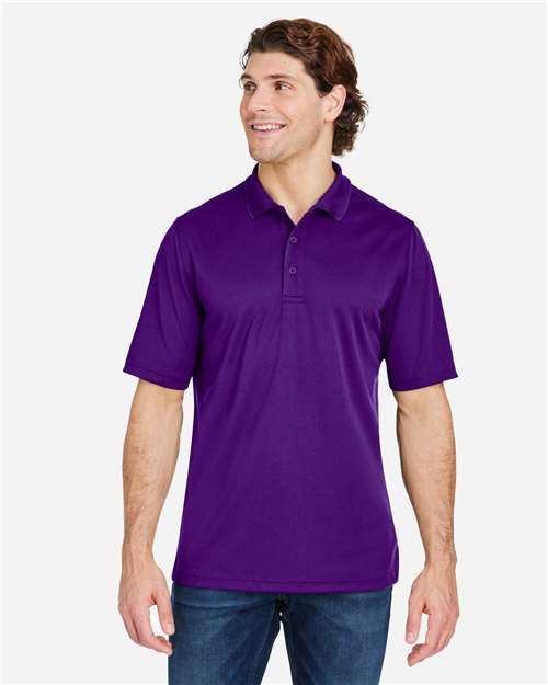 CORE365 CE104 men’s snag-resistant performance polo in Campus Purple