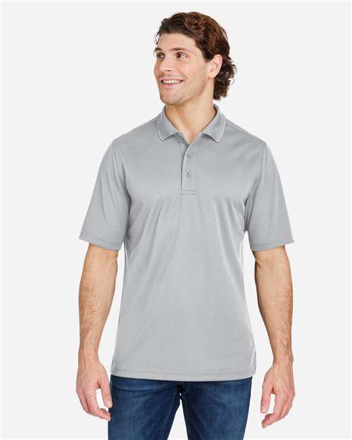 CORE365 CE104 men’s snag-resistant performance polo in Platinum