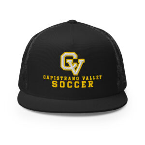 CV Soccer Embroidered Trucker Hat — Black
