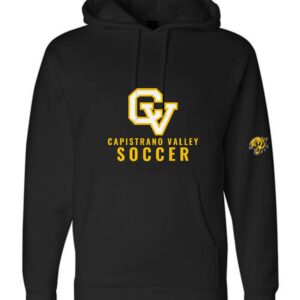 Capistrano Valley Soccer Hoodie — Black & Gold CV Cougars