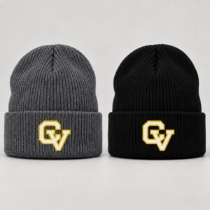 CV Soccer Embroidered Cuff Beanie – Black or Heather Charcoal